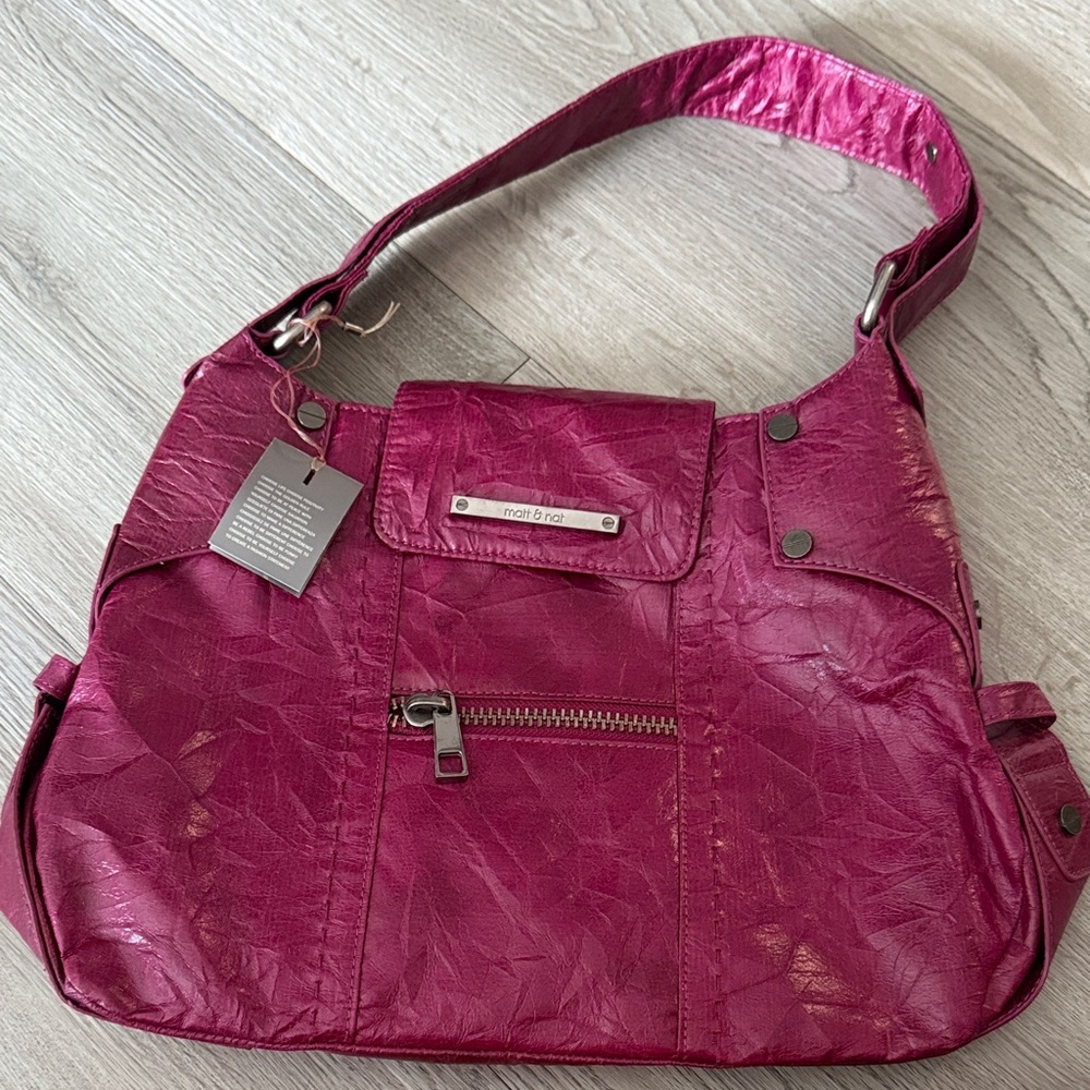 Vintage Matt & Nat Magenta Shoulder Bag
